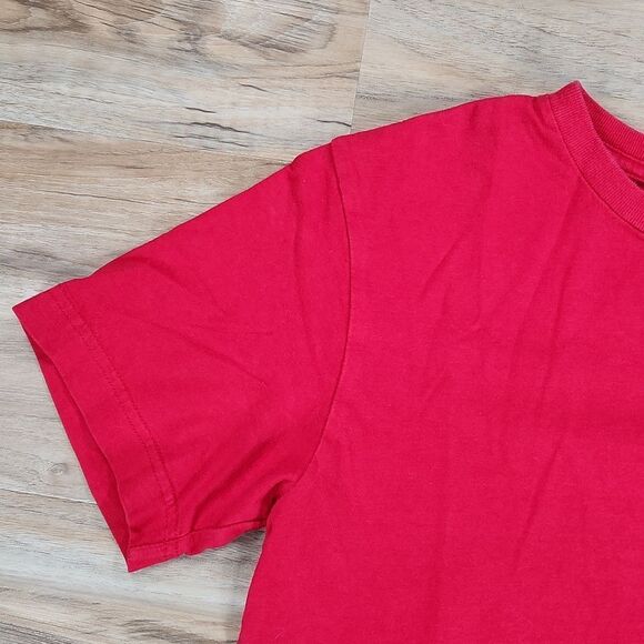 🧡Unisex Bundle of 2 Plain T-shirts; Red Medium & Green Large - Picture 12 of 14